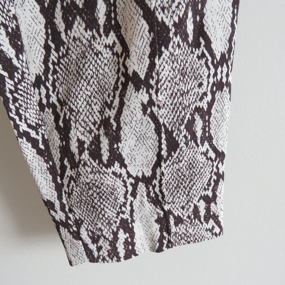 A.L.C. Elijah Python Snake Print Relaxed Fit Pull On Pants - Size 0 - Picture 7 of 14